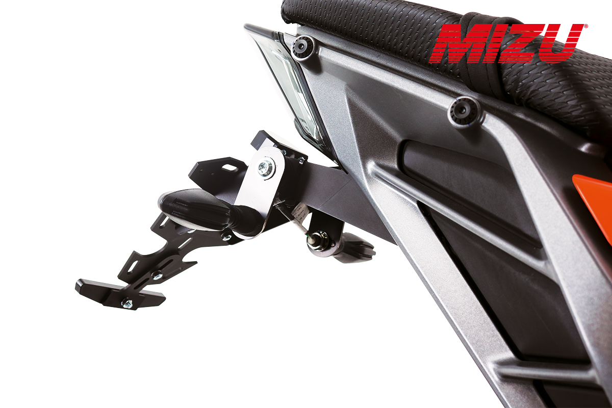 Kennzeichenhalter • Kurzes Heck für KTM 125 Duke, 390 Duke ab 2024