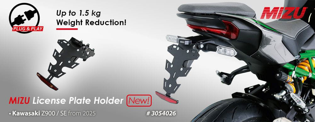 License Plate Holder for Kawasaki Z900 SE 2025