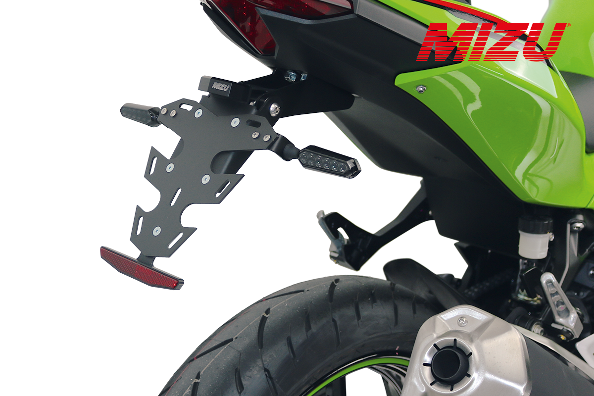 Kennzeichenhalter • Kurzes Heck für Kawasaki Ninja 500 SE, Z 500 / SE ab 2024