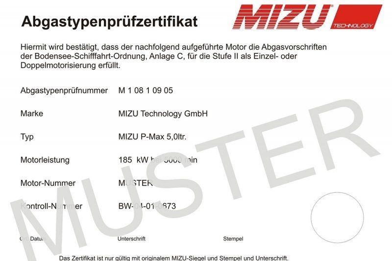 P-Max Bodenseezulassung (BSO) Umbau Kit (4.3  5.0  5.7  7.4  8.1  8.2)